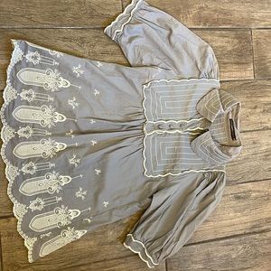 Grey bohemian blouse